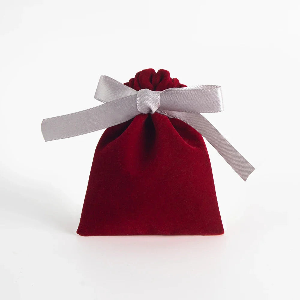 10PCS Purple Velvet Drawstring Bags — Jewelry Gift & Candy Storage Pouches