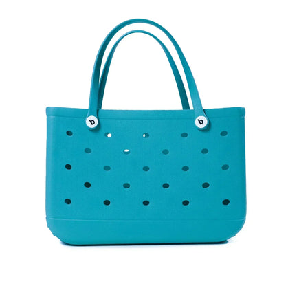 EVA Beach Bag for Women - Waterproof Bogg Rubber Travel Tote, Washable Handbag for Sports, Beach, Market, Pool
