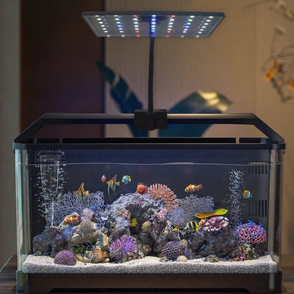 USB Aquarium LED Grow Light – Full Spectrum Fish Tank Lamp with Adjustable Brightness, Timer & 360° Rotatable Dimmable Clip Light