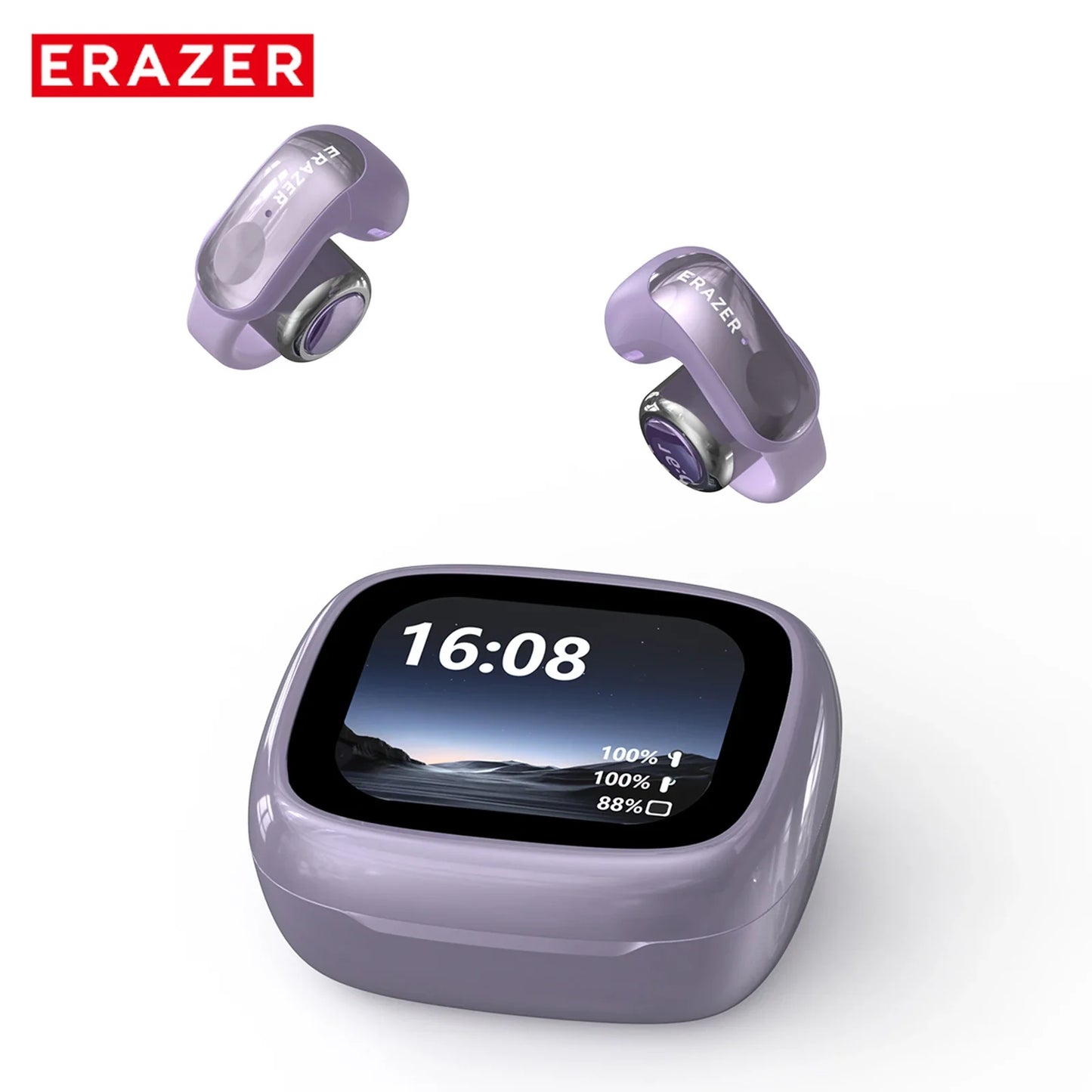 ERAZER XF28 Bluetooth V6.0 Translator Earbuds — True Wireless Open-Ear Earphones for Travel, Office & ASMR with Translation App