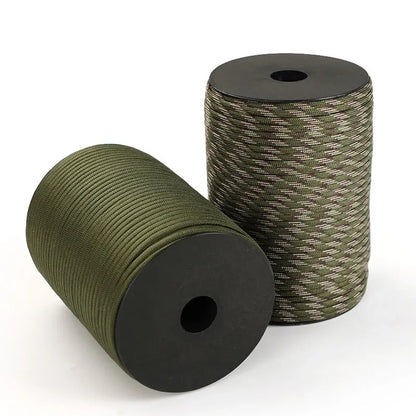 550 Military-Grade 9-Core Paracord Rope - 4mm Outdoor Survival Cord for Camping, Tents & Utility