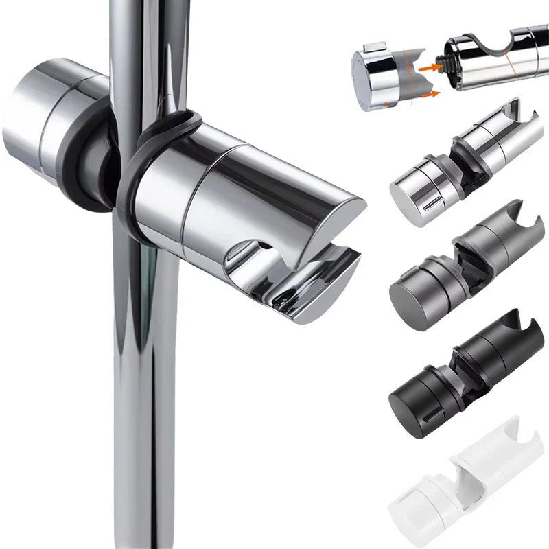 Universal Adjustable Shower Head Holder – Replacement Hand Shower Bracket for Slide Bar Bathroom Accessories
