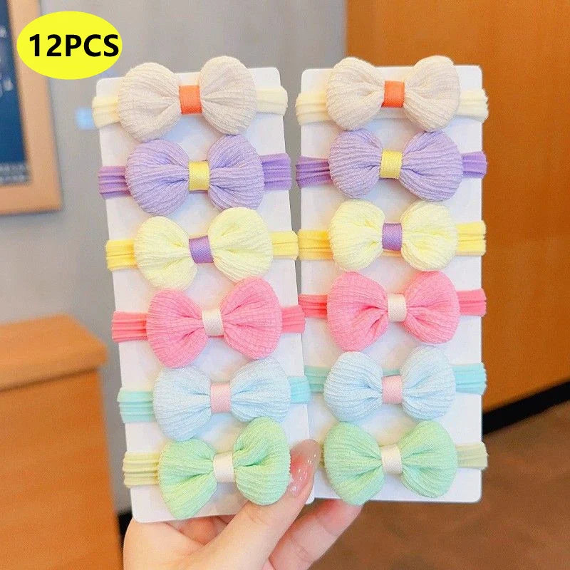 20PCS/10PCS Elastic Hair Bands with Flower Style – Girls’ Hair Accessories for Birthday Party Headwear