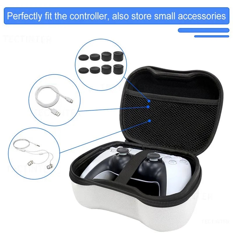 Portable Storage Handle Bags: EVA Protective Carry Case for PS5 PS4 PS3/Xbox Series Gamepad - Compatible with Nintendo Switch Pro Accessories
