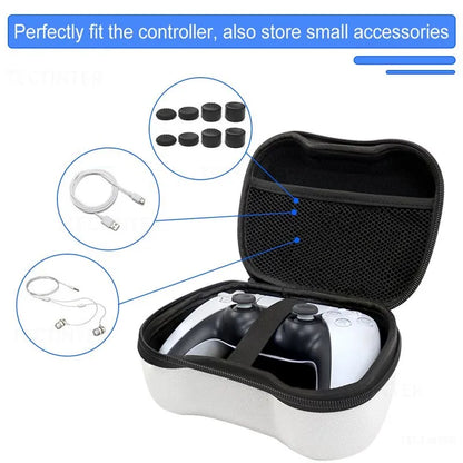 Portable Storage Handle Bags: EVA Protective Carry Case for PS5 PS4 PS3/Xbox Series Gamepad - Compatible with Nintendo Switch Pro Accessories