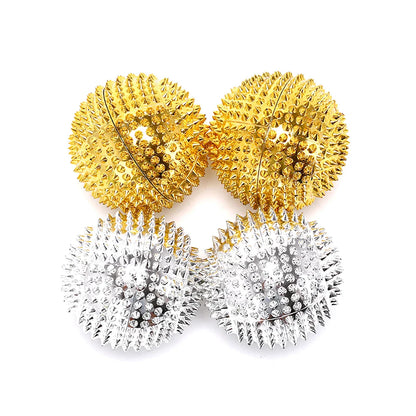 9pcs Hand & Foot Magnetic Therapy Spiky Massage Balls – Acupressure Trigger Point Pain Relief Pocket Massager