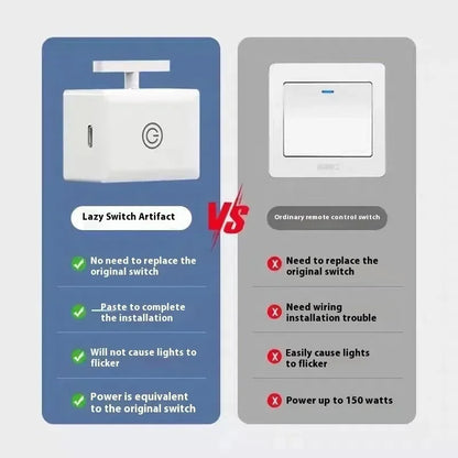 USB Rechargeable Wireless Remote Control Button Pusher – Automatic Smart Light Switch Off Device, Intelligent Lazy Switch Controller Tool