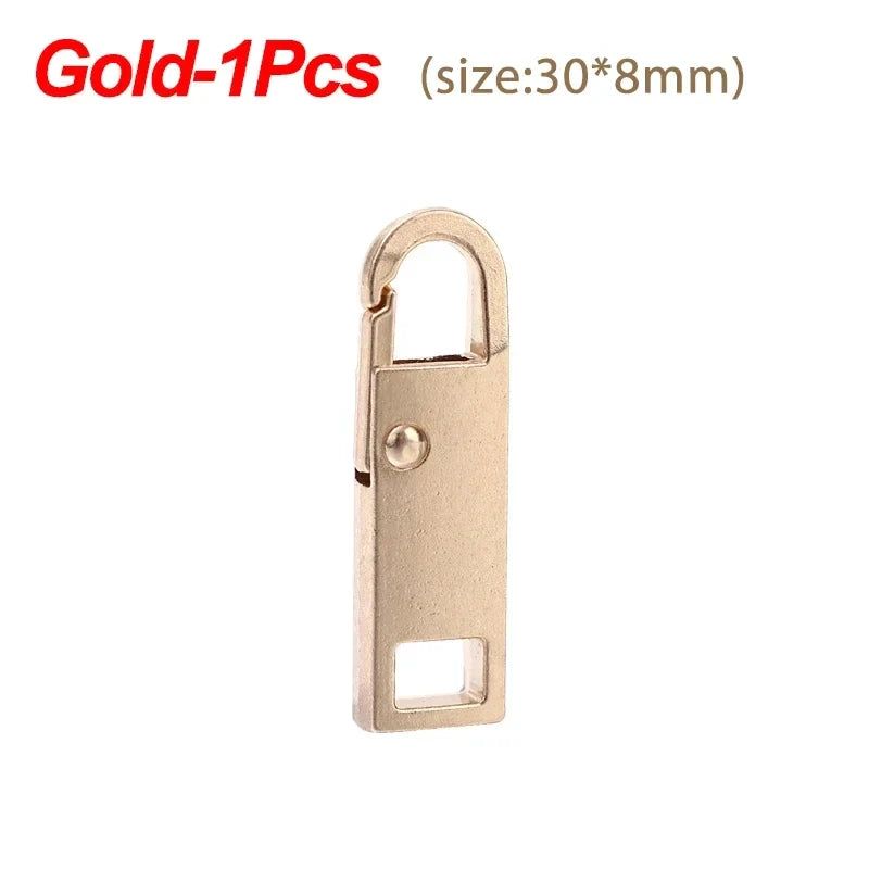 10/1PCS Universal Metal Zipper Pull Replacement — Instant Repair Kit for Luggage, Purses & Clothing Sliders