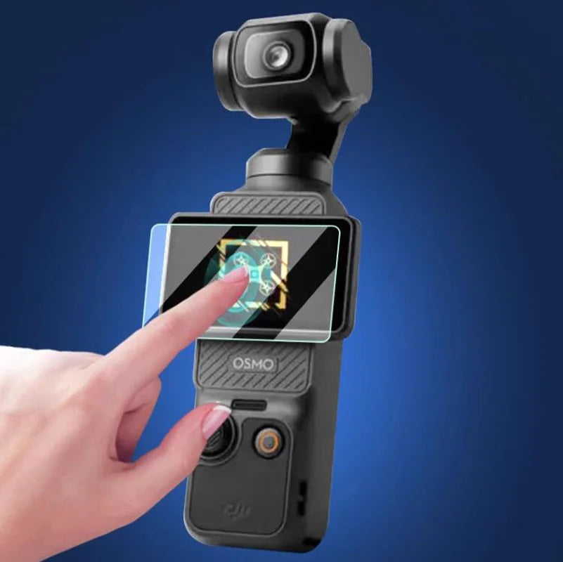 Full Cover Hard Glass LCD Screen Protector for DJI OSMO Pocket 3/2 – Action Camera Lens Film Accessory