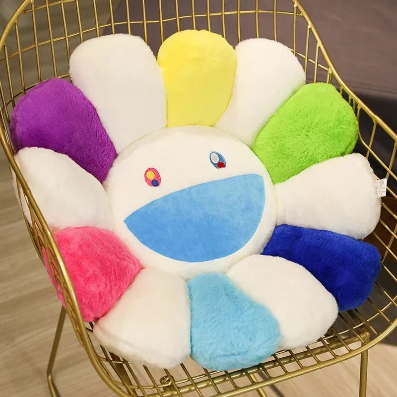 40/60cm Sunflower Plush Pillow — Soft Flower Cushion for Sofa, Bed & Room Decor, Kawaii Gift