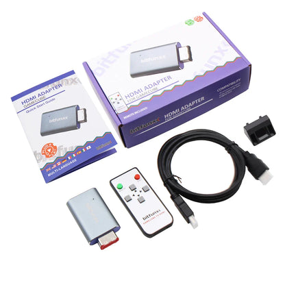 Bitfunx GC Video HDMI Adapter – Digital AV to HDMI Converter for Nintendo GameCube NGC DOL-001 Console