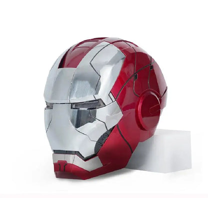 1:1 Iron Man Helmet Mk5 to Mk50 – Avengers War Machine Cosplay with Electric Open/Close, English Voice & Remote Control, Christmas Gift Toy