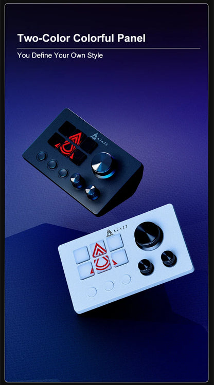 Ajazz AKP03E Desktop Helper Console – Programmable Macro Mini Keyboard with Custom Buttons for Multi-Scenario Use