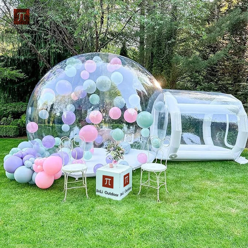 Inflatable Bubble House Kids Play Tent – Transparent PVC Outdoor Dome with Blower for Birthday, Trampoline & Gifts