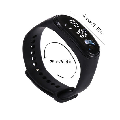 Kawaii Waterproof Smart Watch for Kids – Fashionable Outdoor Sports Digital Watch for Boys & Girls – Silicone Montre Enfant