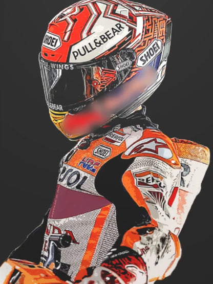 Marquez 5D Diamond Painting Motorcycle – DIY Sports Diamond Embroidery Mosaic Oil Painting for Home Decor and Gift