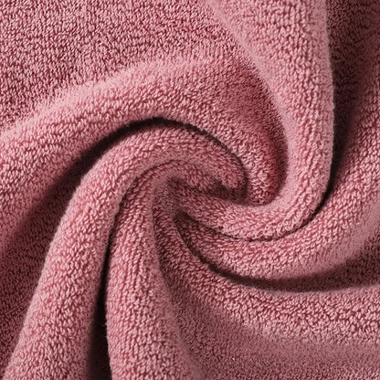 3-Piece Cotton Towel Set – 2 Hand Face Towels 35x75cm + 1 Bath Towel 70x140cm Soft Washcloth Gift Set