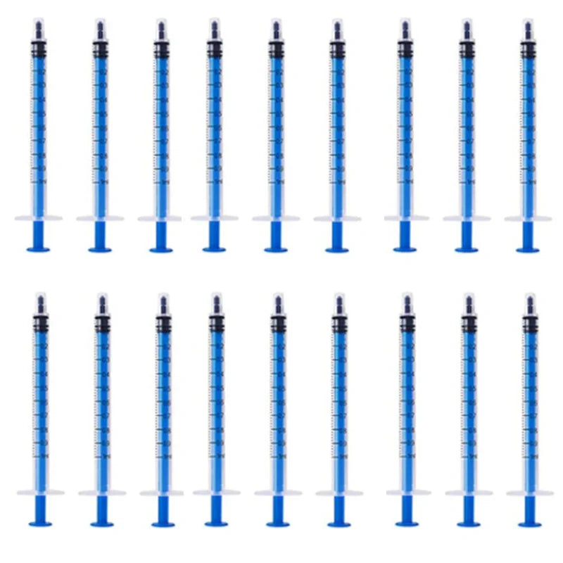 2-20pcs Plastic Reusable Syringes 1ml-10ml – Measuring Tool for Hydroponics & Kitchen Use