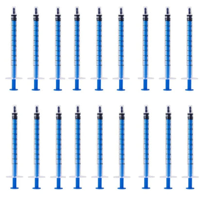 2-20pcs Plastic Reusable Syringes 1ml-10ml – Measuring Tool for Hydroponics & Kitchen Use