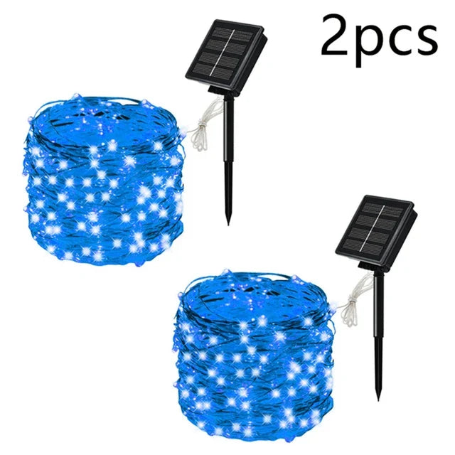 Solar LED Fairy String Lights - Waterproof Outdoor Garden Twinkle Lights for Patio & Party Decor
