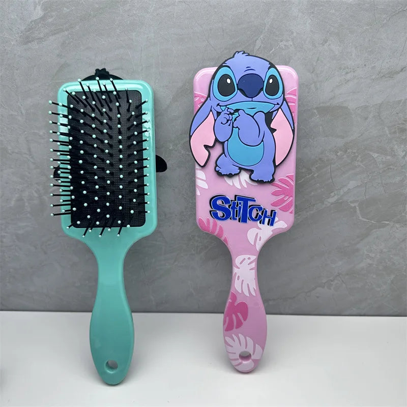 Miniso Disney Lilo & Stitch Air Cushion Massage Comb – Cartoon Stitch Hairbrush for Kids & Students
