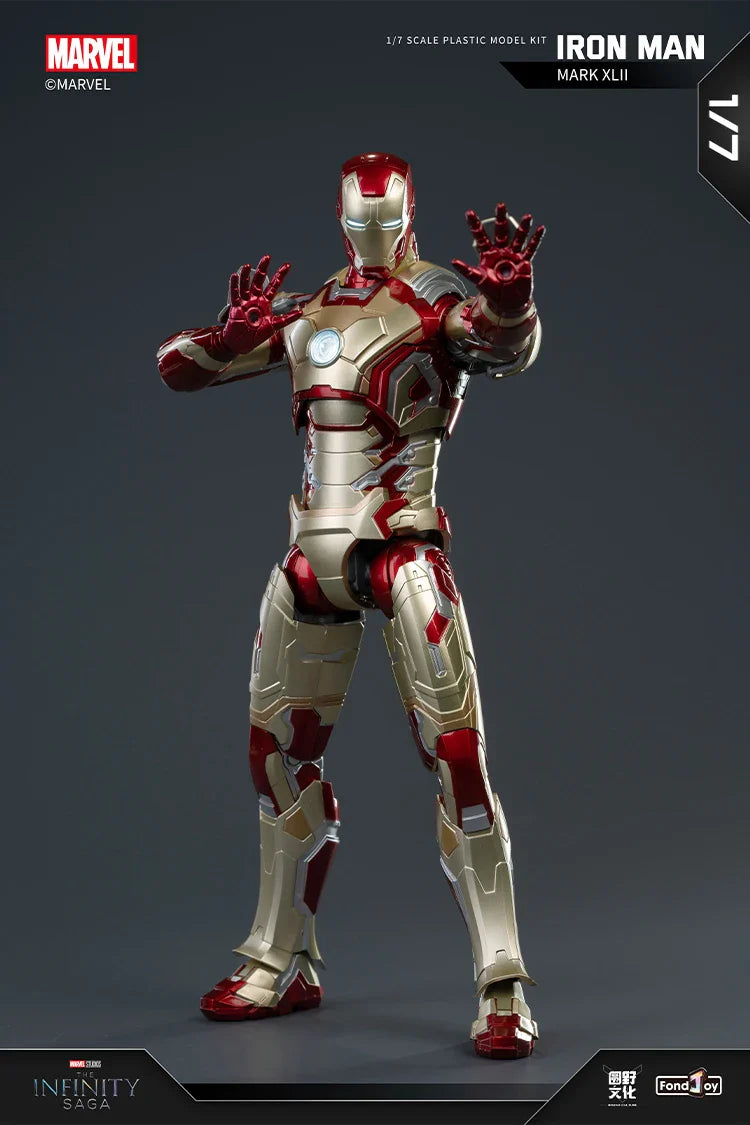 1:7 Original FondJoy Iron Man Action Figures – MK42, MK43, MK5, MK6, MK7 DIY Model, Tony Stark Legend Collection Toy for Kids Gift