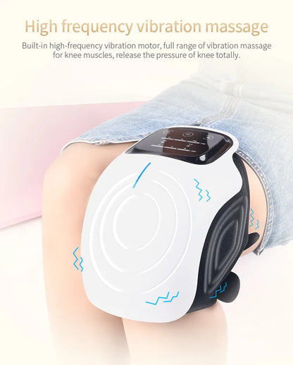 Multifunctional Smart Cordless Knee Massager – Vibration Therapy Device for Joint Pain Relief