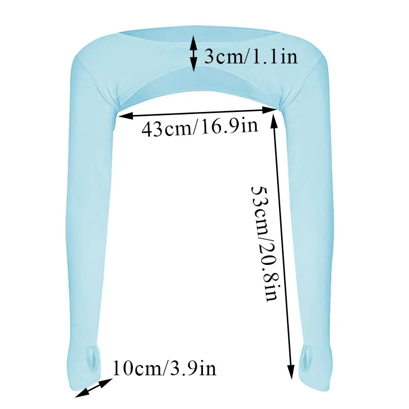 Women’s Summer Ice Silk Shawl – Long Sleeve Sunscreen Arm Sleeves & Cropped Outdoor Cardigan