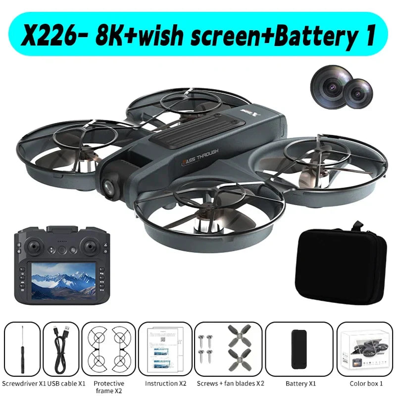 Xiaomi Drone X226/X226VR 8K HD Wide-Angle Camera WiFi FPV Foldable Quadcopter with Large Screen