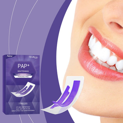 Purple Teeth Whitening Strips - Stain Removing Oral Care Strips for a Brighter Smile