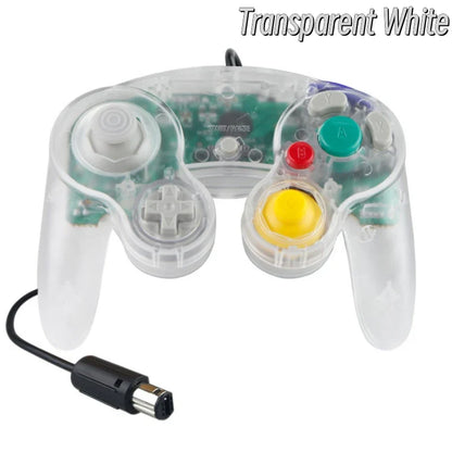 Transparent Wired GameCube Controller – Joystick for NGC & Wii Console Compatibility