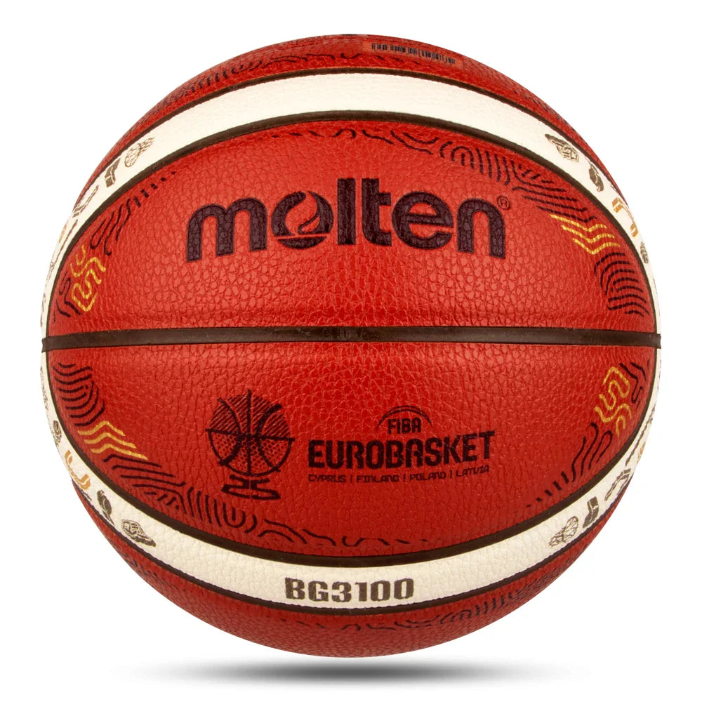 2025 Molten Basketball — Official Size 5/6/7 PU Indoor & Outdoor Ball for Men, Training, Match & Team Games