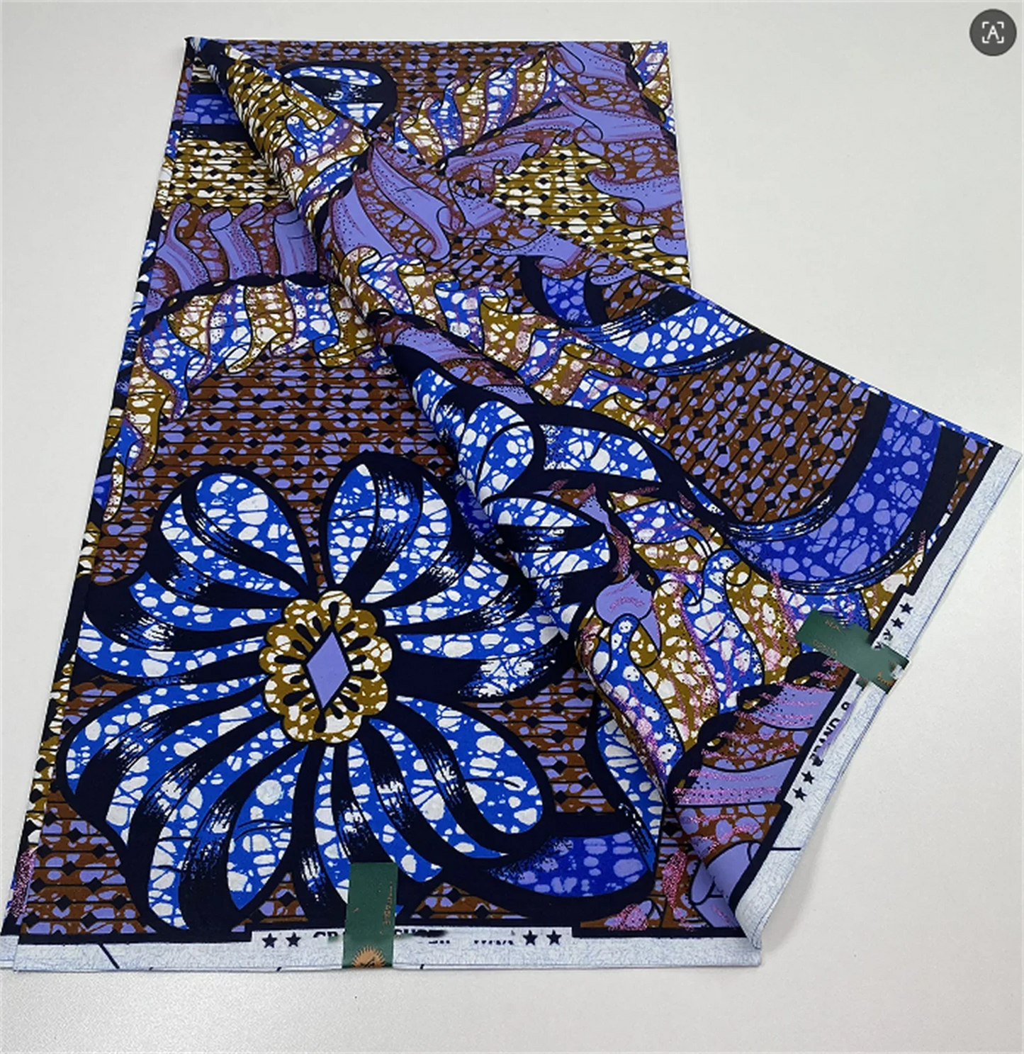 Original African Wax Print Fabric - 6 Yards 100% Cotton Nigerian Ankara Sewing Material