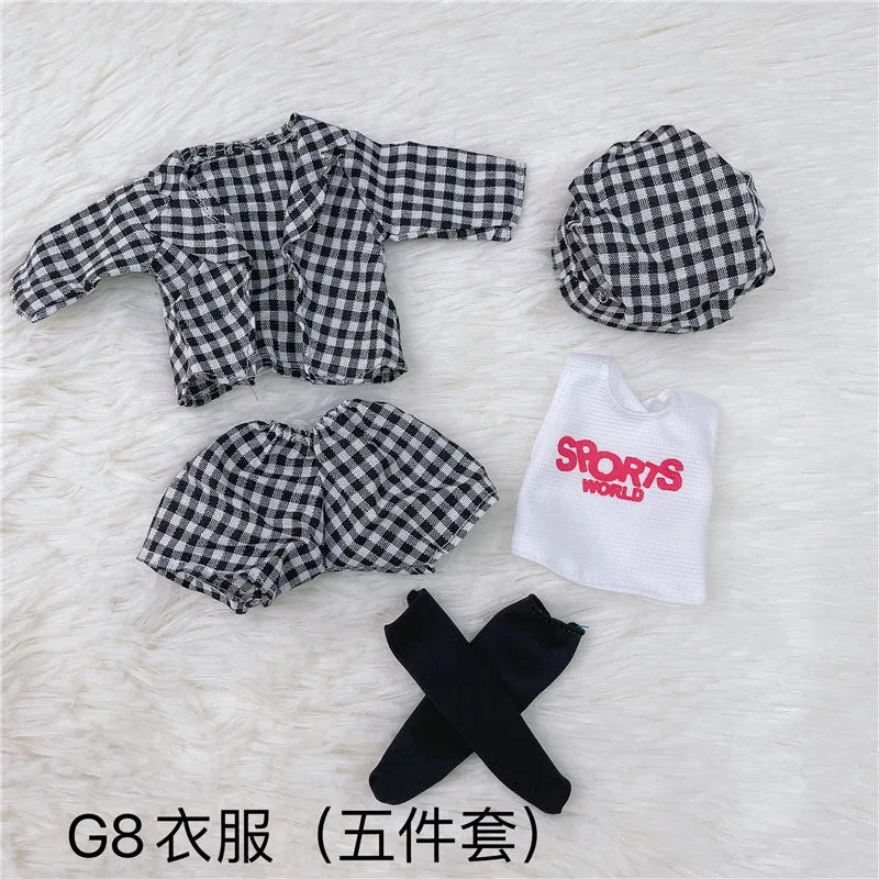 Clothes for 30cm 1/6 BJD Dolls – DIY Dress-Up Suit & Accessories for Girls’ Dolls (Check Size Chart)