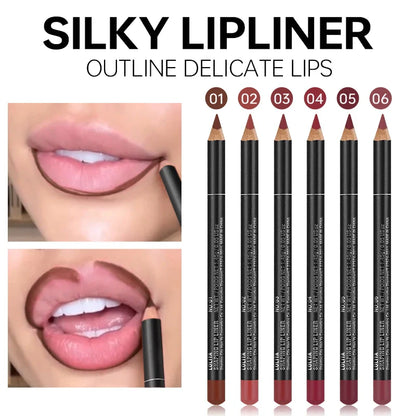 Luxury Matte Lip Liner – Long-Lasting Smooth Lip Pencil for Precise Outline & Full Coverage, Versatile Shades