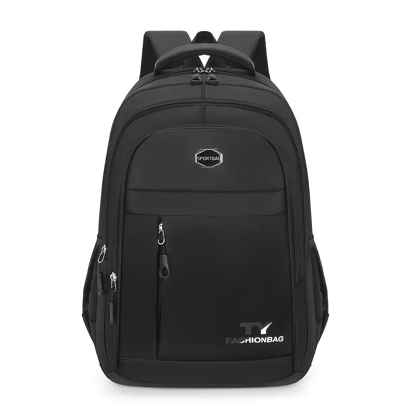 Men's Waterproof Backpack – Large Capacity Casual Laptop Bag with Adjustable Straps