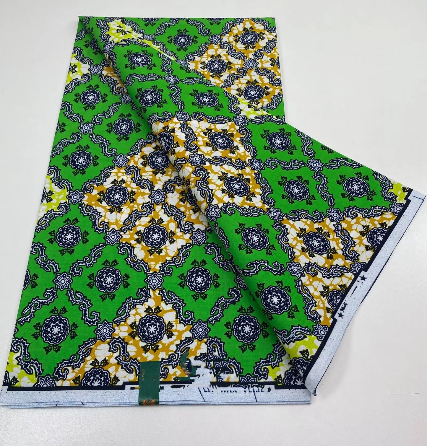 African Ankara Wax Print Fabric - 100% Cotton Soft Nigerian Real Wax Material for Women’s Party Dresses