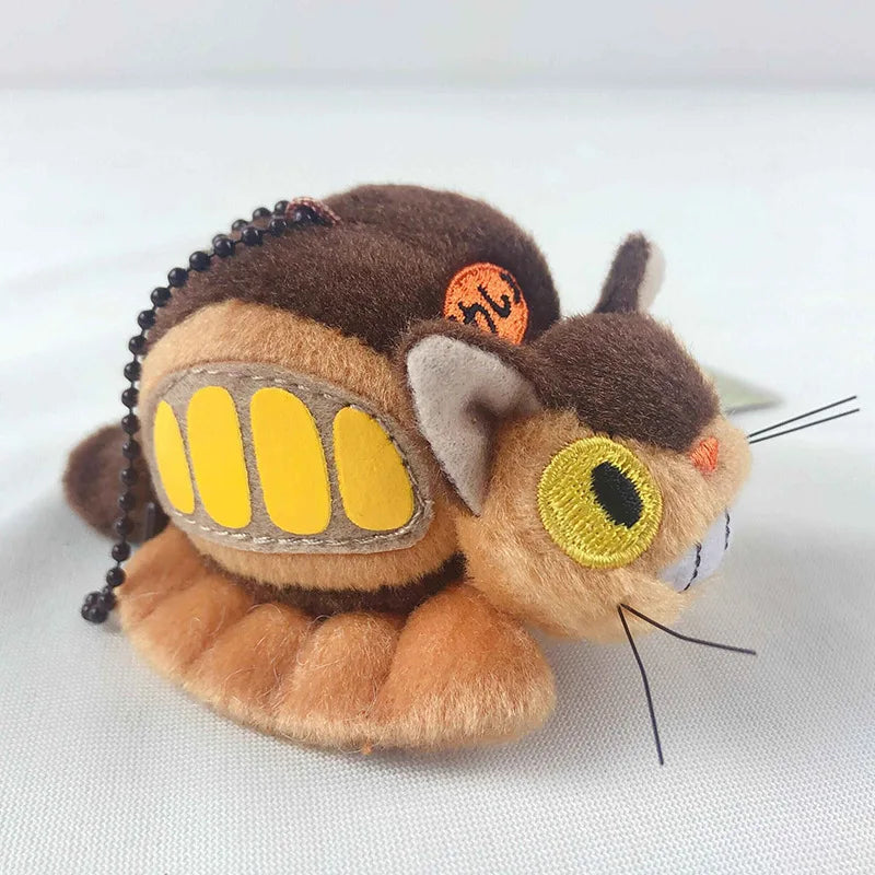 Cute Cat Bus Plush Coin Purse - Cartoon Anime Shoulder Bag Card Holder Pendant Gift for Kids & Collectors