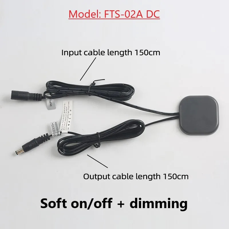40mm Penetrating Touch Sensor Switch – 12V/24V 60W Induction LED Switch for Wood, Stone & Plastic Boards