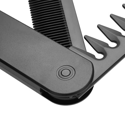 Multifunctional Folding Pocket Comb – Portable Wide Tooth Comb for Men’s Hair, Beard & Oil Head Styling