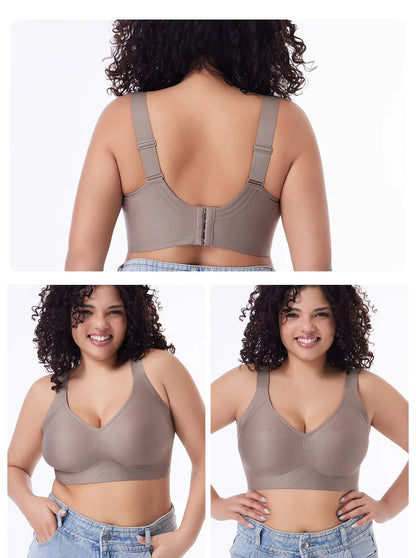 FallSweet Push-Up Bra – Seamless Wireless Bralette for Women, Thin Cup Plus Size Brassiere (M-6XL)