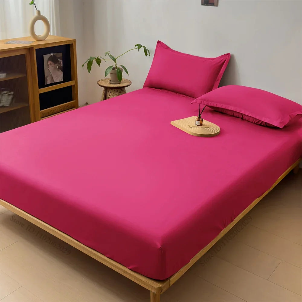 Waterproof Fitted Mattress Cover — Thick Bed Protector Sheet for Single, Double, Queen & King Size Beds
