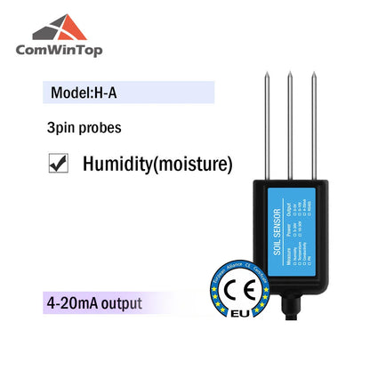 7-in-1 Soil Moisture, Temperature, Humidity, EC, pH & NPK Sensor with RS485, 4-20mA or 0-5V Output