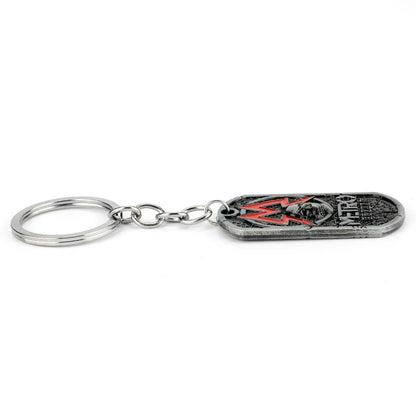 Metro Exodus 2033 Dog Tag Necklace – Retro Skull Pendant, Unisex Gamer Jewelry Gift