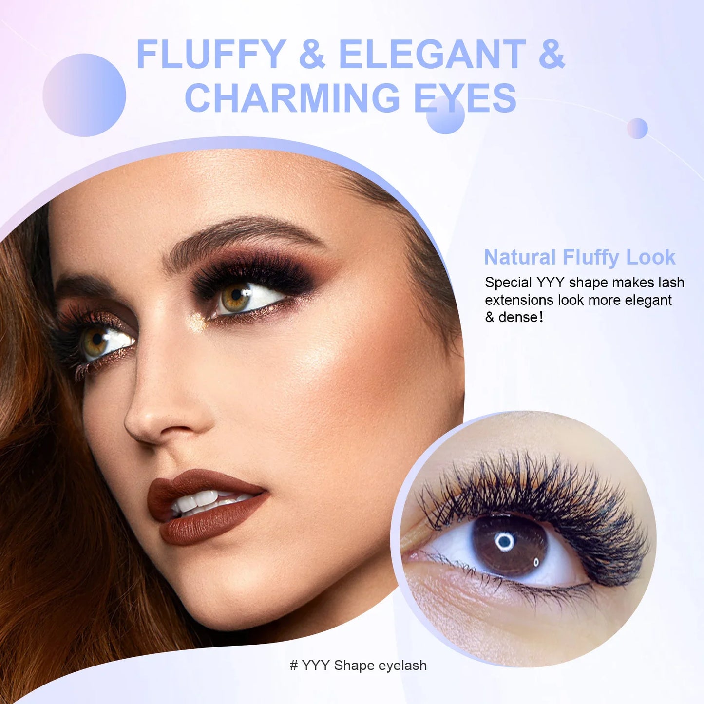 NAGARAKU YY-Shape Eyelash Extensions – Double & Triple Split Tips, Interlaced Root Lashes