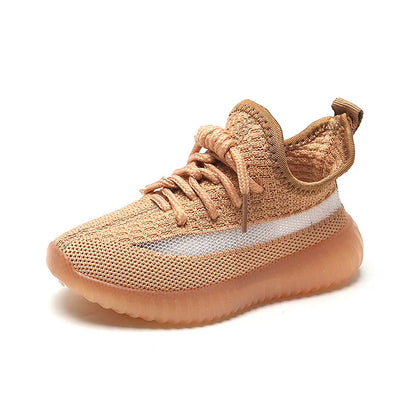 Children's Lightweight Coconut Woven Shoes - Non Slip Rubber Sole Outdoor Sports Mesh Sneakers for Baby Boys & Girls