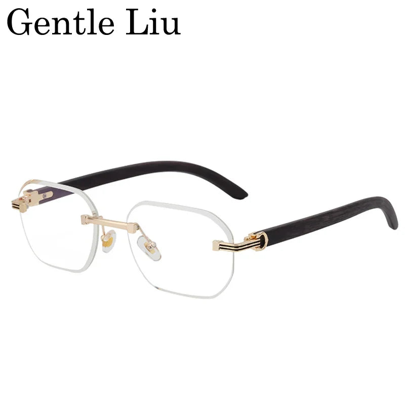 Vintage Square Rimless Sunglasses for Men 2026 – Luxury Frameless Punk Style UV400 Anti Blue Light Eyewear & Prescription Glasses
