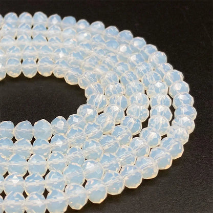 Faceted Crystal Glass Beads 2-8mm Loose Spacer Beads for DIY Jewelry Making Bracelets & Earrings