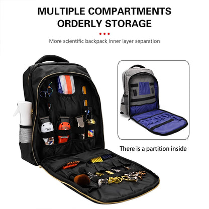 Multifunctional Barber Backpack – Large Capacity Hairdressing Tool Storage Bag, Makeup & Travel Rucksack
