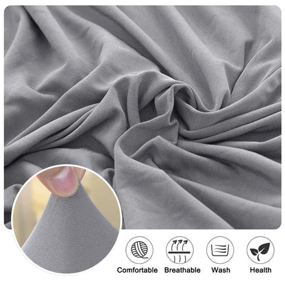 Waterproof Dining Room Chair Cover - Spandex Seat Covers in 13 Solid Colors - Removable, Washable, Elastic Cushion Covers for Home and Hotel